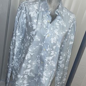 Men's Eddie Bauer Button Down Shirt Blue Size XL